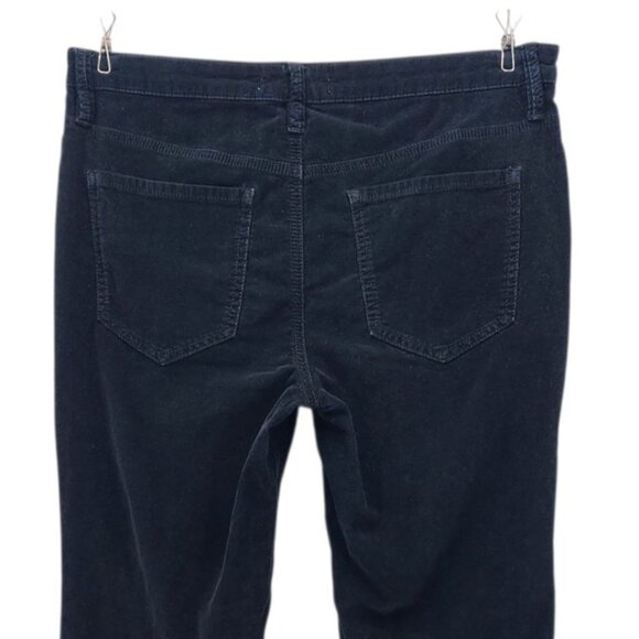 Free People We The Free Womens 29 Pants Corduroy Flared Black Raw Hem High Rise - Picture 5 of 9